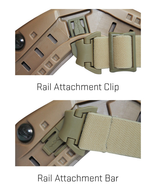 SPEAR ARC  Rail Attachment System RAS Strap for Helmets, Black