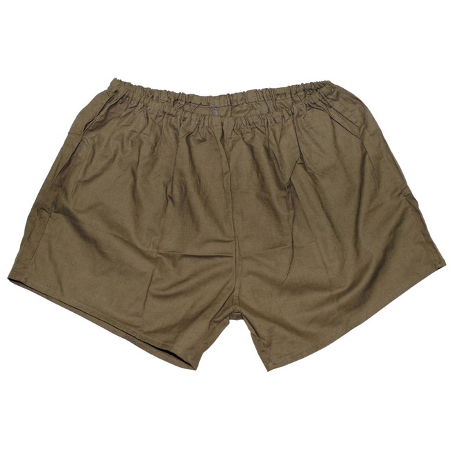 SPORT SHORTS - OD GREEN - MILITARY SURPLUS CZECHOSLOVAK ARMY - LIKE NEW