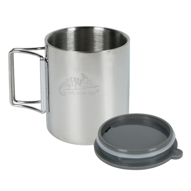 STAINLESS STEEL THERMO CUP WITH LID AND POUCH - 250 ML - Helikon-Tex®