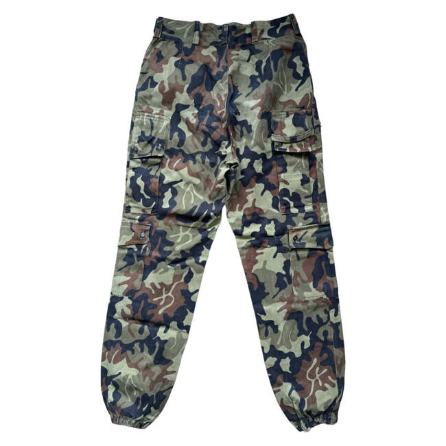 SUMMER TROUSERS - CAMOUFLAGE MOSAIC - MILITARY SURPLUS ROMANIAN ARMY - USED