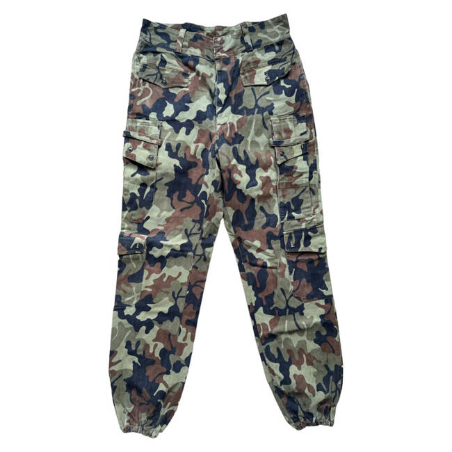 SUMMER TROUSERS - CAMOUFLAGE MOSAIC - MILITARY SURPLUS ROMANIAN ARMY - USED