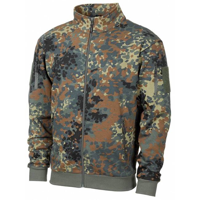 SWEATJACKET - "TACTICAL" - MFH - BW Camo