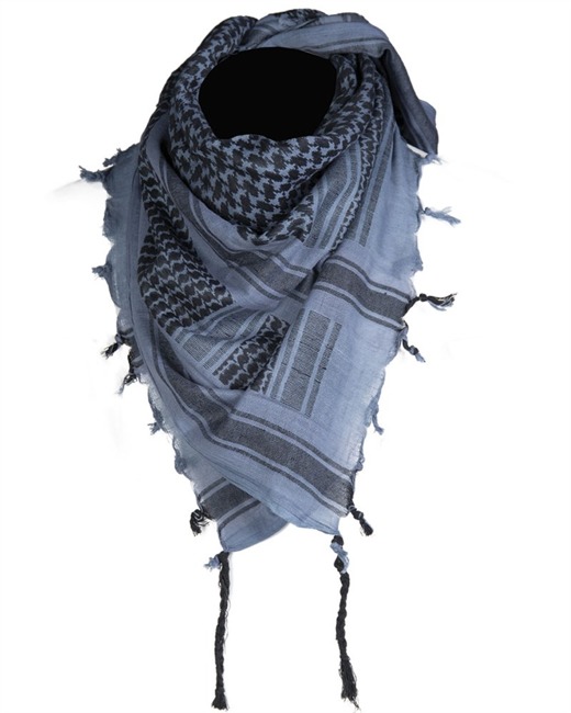 Shemagh scarf - blue/black