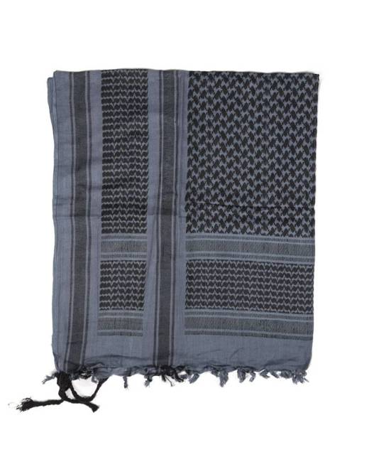 Shemagh scarf - blue/black