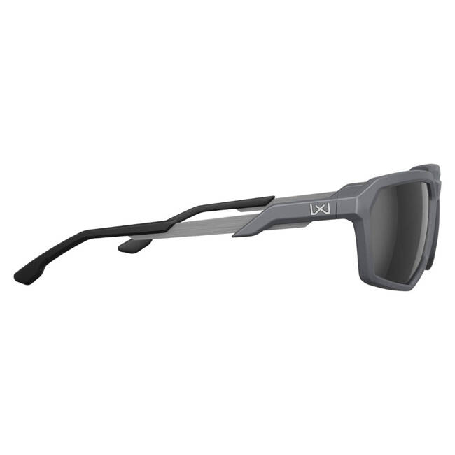 Sunglasses - Wiley X - RECON - Polarized CAPTIVATE™ Black Mirror Lenses/Matte Grey Frame