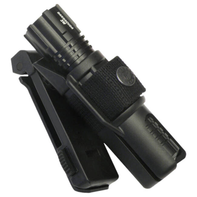 Swivelling holder for tactical flashlight - Black - LH-14