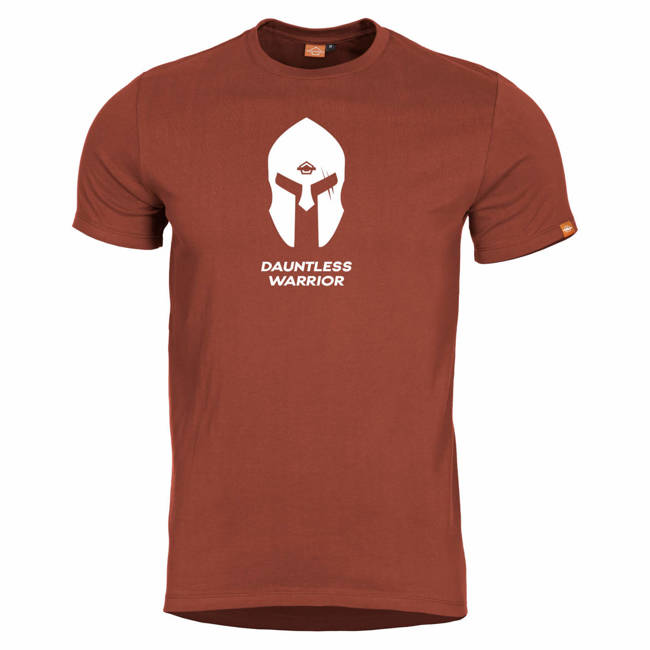 T-SHIRT - AGERON "SPARTAN HELMET" - Pentagon® - MAROON RED