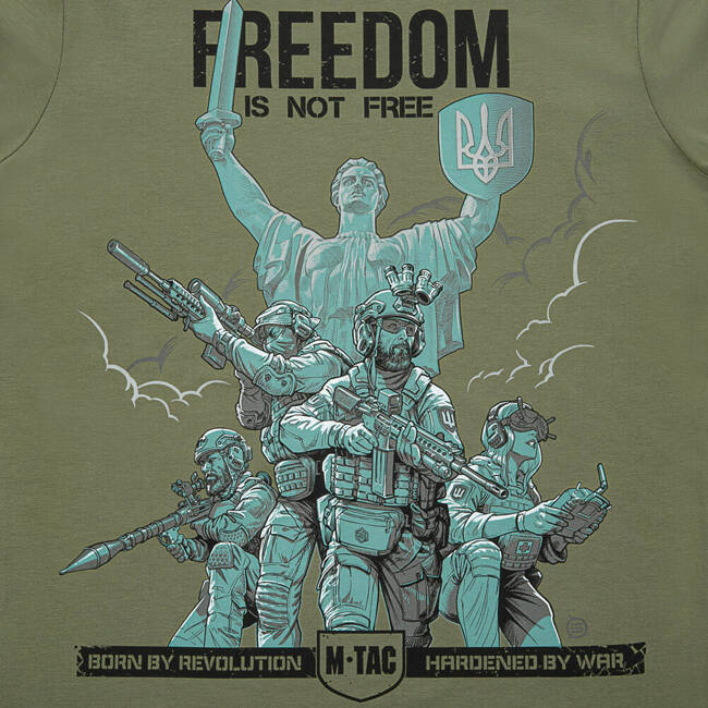 T-SHIRT FREEDOM - LIGHT OLIVE - M-TAC