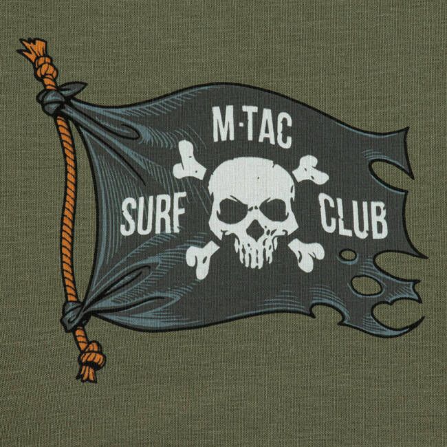 T-SHIRT SURF CLUB - LIGHT OLIVE - M-TAC