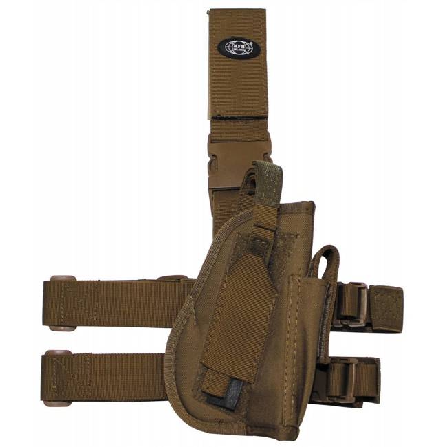 TACTICAL HOLSTER FOR RIGHT LEG - MFH® - COYOTE TAN