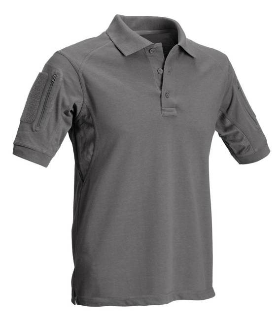 TACTICAL POLO T-SHIRT WITH POCKETS - DEFCON 5® - WOLF GREY