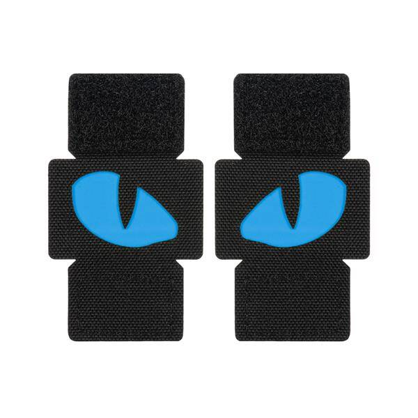 TIGER EYES LASER CUT PATCH (couple) - BLACK/BLUE - M-TAC