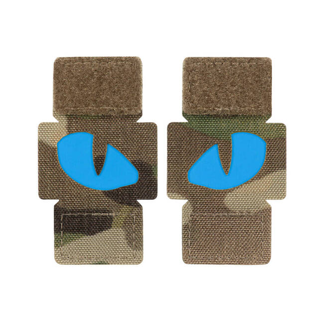 TIGER EYES LASER CUT PATCH (couple) - MULTICAM/BLUE - M-TAC