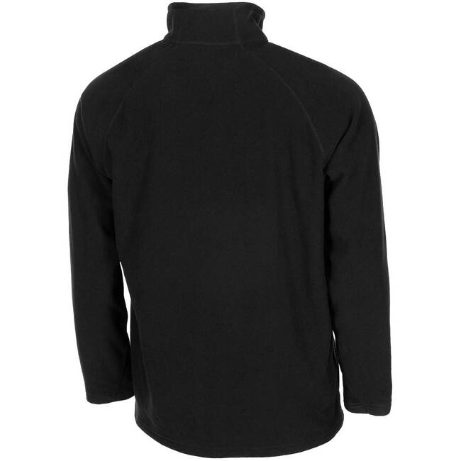 TROYER LONG SLEEVE MICROFLEECE SHIRT, 200G/M2 - BLACK - MFH