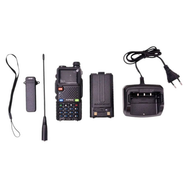 Tri-band radio Baofeng UV-5RM 8W with USB-C