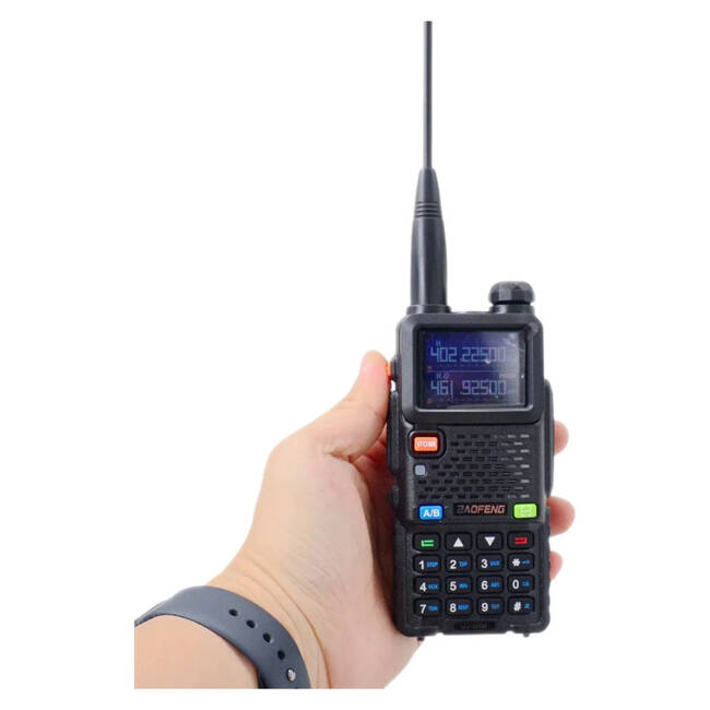 Tri-band radio Baofeng UV-5RM 8W with USB-C