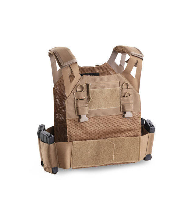 ULTRALIGHT TACTICAL VEST FOR BALLISTIC PLATES - BLACK - OPENLAND