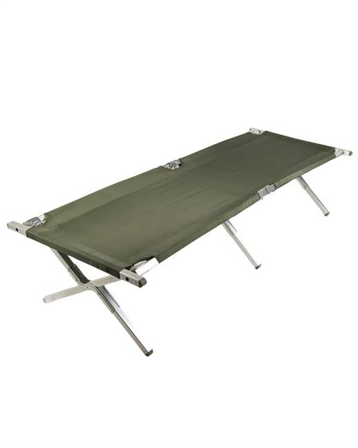 US ALUMINIUM FOLDING COT - 210X70 CM