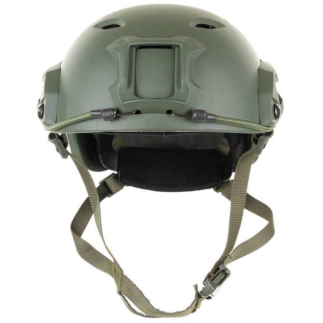 US Helmet - "FAST-paratroopers" - ABS-plastic - rails - OD Green - MFH