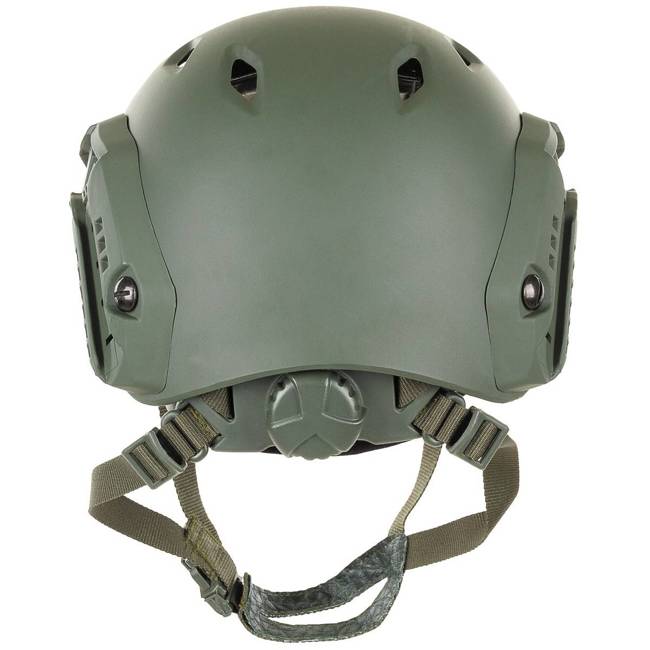 US Helmet - "FAST-paratroopers" - ABS-plastic - rails - OD Green - MFH