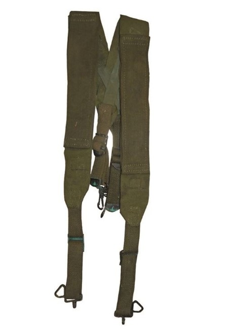 US M45 Field Suspenders Used