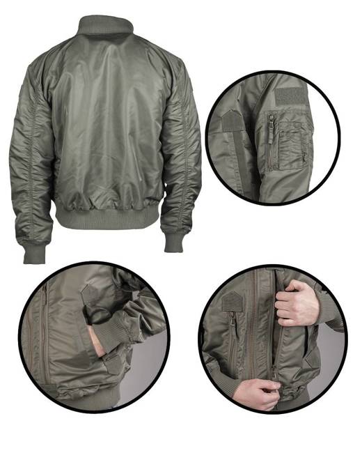 US TACTICAL FLIGHT JACKET - Mil-Tec® - OD (Olive Drab)