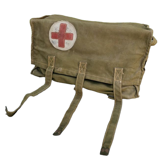 VINTAGE SANITARY BAG - MILITARY SURPLUS ROMANIAN ARMY - IN GOOD CONDITION