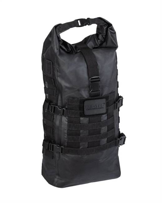 WATERPROOF TACTICAL BACKPACK - "DRY-BAG" - 35 L - Mil-Tec® - BLACK