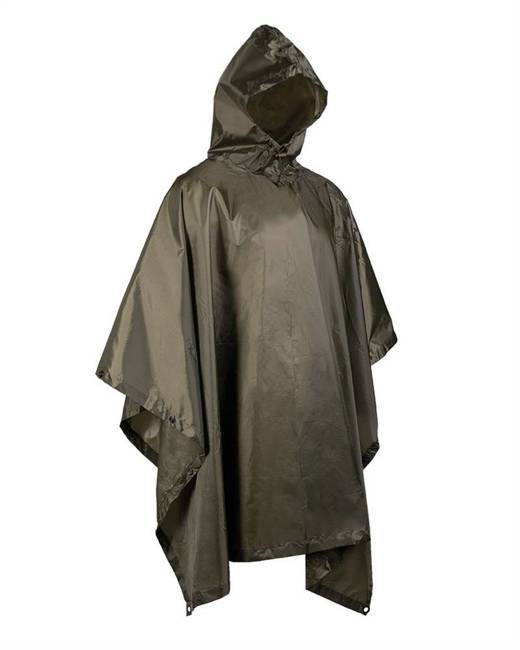 WET WEATHER RIP-STOP PONCHO - "BASIC" - Mil-Tec® - OD