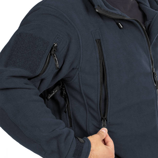 WINTER FLEECE JACKET - "PATRIOT" - HELIKON TEX® - NAVY BLUE - WITH EMBLEMS - JANDARMERY