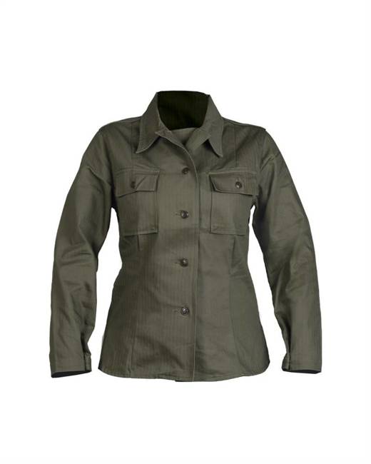 WOMAN'S SHIRT - REPRO AMERICAN UNIFORM HBT NO. 7 - OD - Mil-Tec®