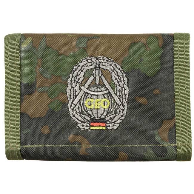 Wallet, BW camo, w/emb, logo I