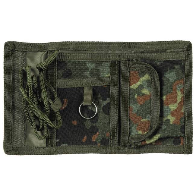 Wallet, BW camo, with velcro