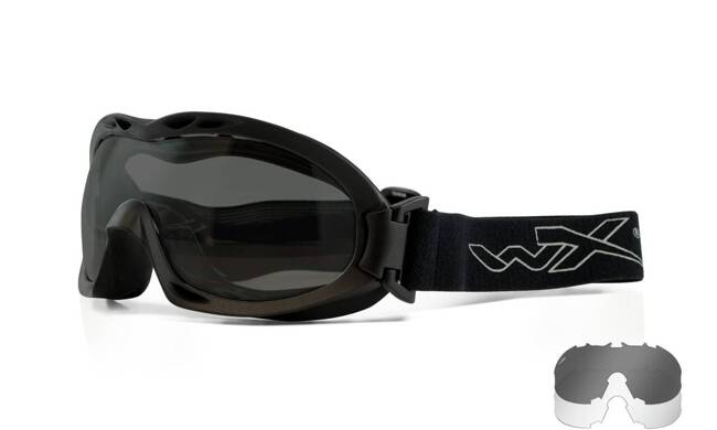 Wiley X Goggles: Nerve Grey/Clear with Matte Black frame