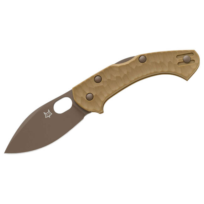 Zero 2.0 Desert Warrior FRN Coyote Tan" POCKET KNIFE - FOX KNIVES