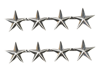  US 4 Star Gen Silver Rank Insignia 