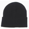  Watch Cap, Black, fine knitted