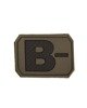 3D BLOOD TYPE PATCH - Mil-Tec® - OD GREEN - B NEG