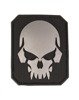 BLACK PVC SKULL 3D PATCH W. HOOK&LOOP CLOSURE