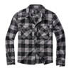 CHECK LONG SLEEVE SHIRT - BLACK/CHARCOAL - BRANDIT 