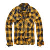 CHECK LONG SLEEVE SHIRT - BLACK/YELLOW - BRANDIT 