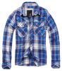 CHECK LONG SLEEVE SHIRT - NAVY - BRANDIT 