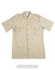 DUTCH SHIRT - SHORT SLEEVE - KHAKI - MILITARY SURPLUS - USED