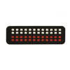 FLAG PATCH (mini rectangle) - 25 x 80 mm - LASER CUT - BLACK/WHITE/RED - M-TAC