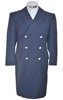 GERMAN OVERCOAT - AIR FORCE - GREY BLUE - MILITARY SURPLUS - USED