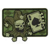 JOKER SKULL PATCH - 3D PVC - OLIVE - M-TAC