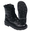 NL combat boots, black, leather lining, used
