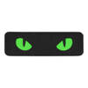 PATCH CAT EYES LASER CUT GID - BLACK/GREEN - M-TAC