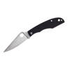 SPYDERCO GRASSHOPPER POCKET KNIFE GRASSHOPPER G10 BLACK PLAINEDGE