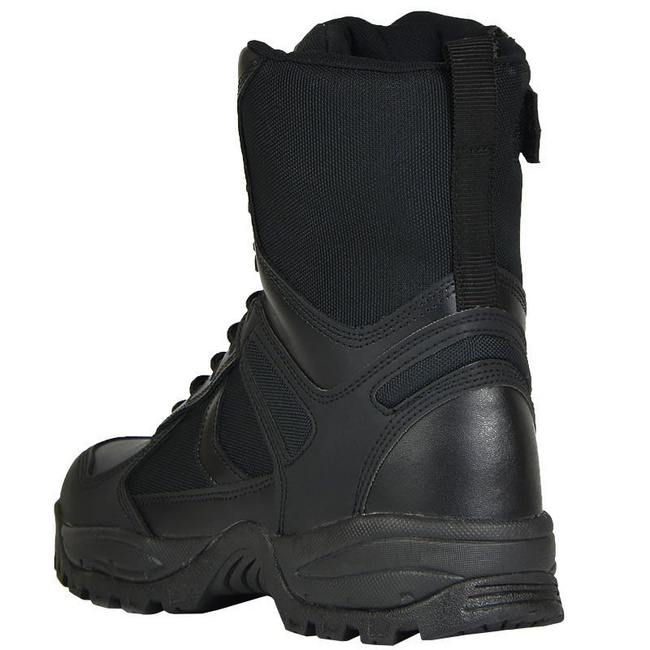 BLACK ′PATROL′ BOOTS ONE-ZIP